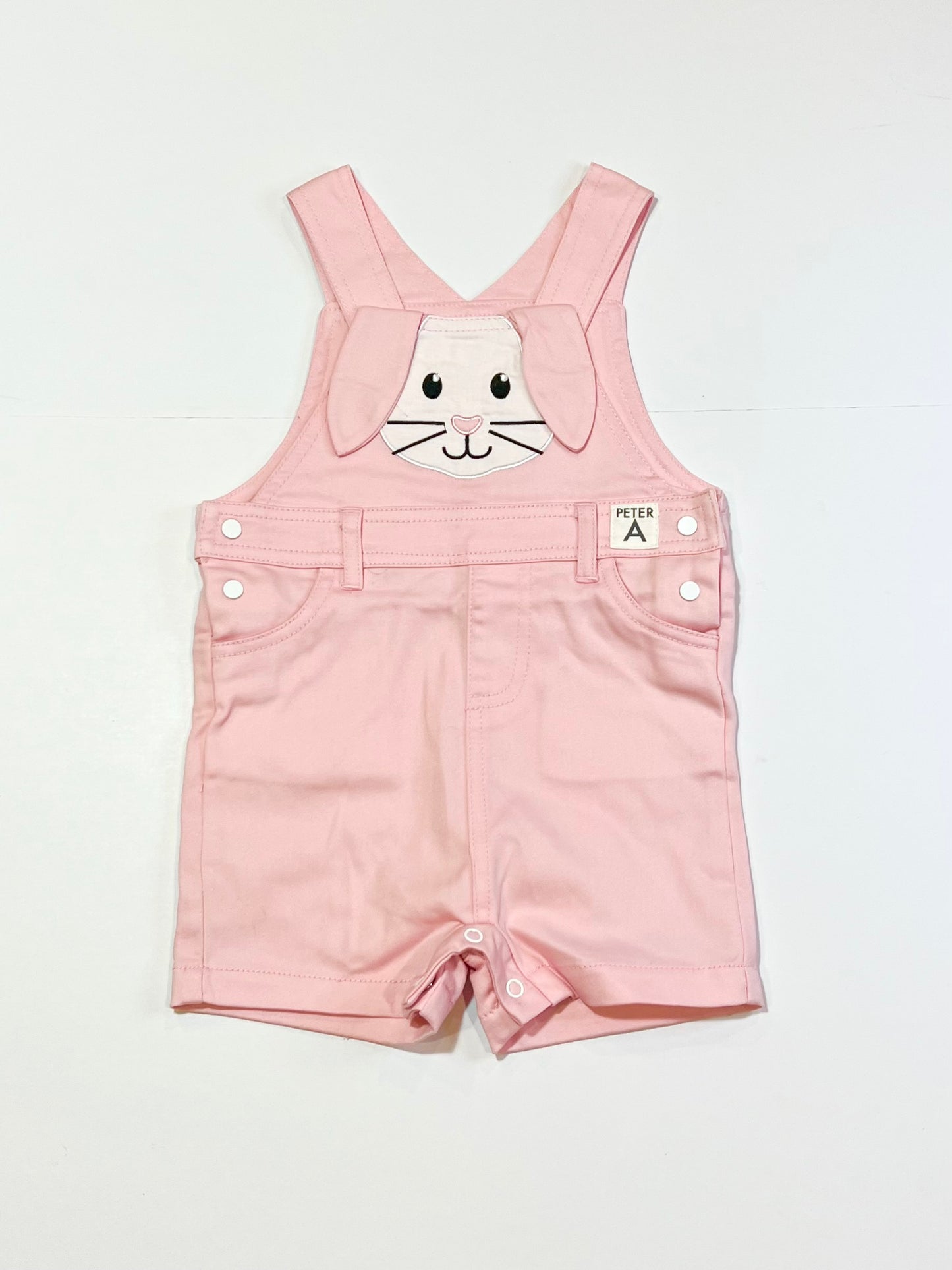 Pink bunny overalls - Size 0