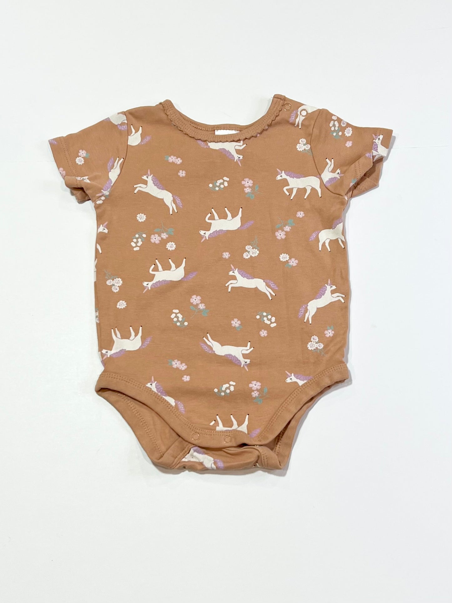 Brown unicorns bodysuit - Size 0