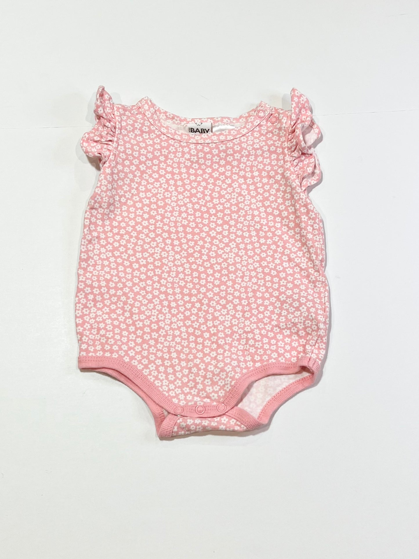 Pink floral bodysuit - Size 0