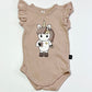 Dusty pink unicorn bodysuit - Size 0