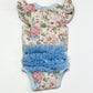 Floral ruffle bodysuit - Size 0
