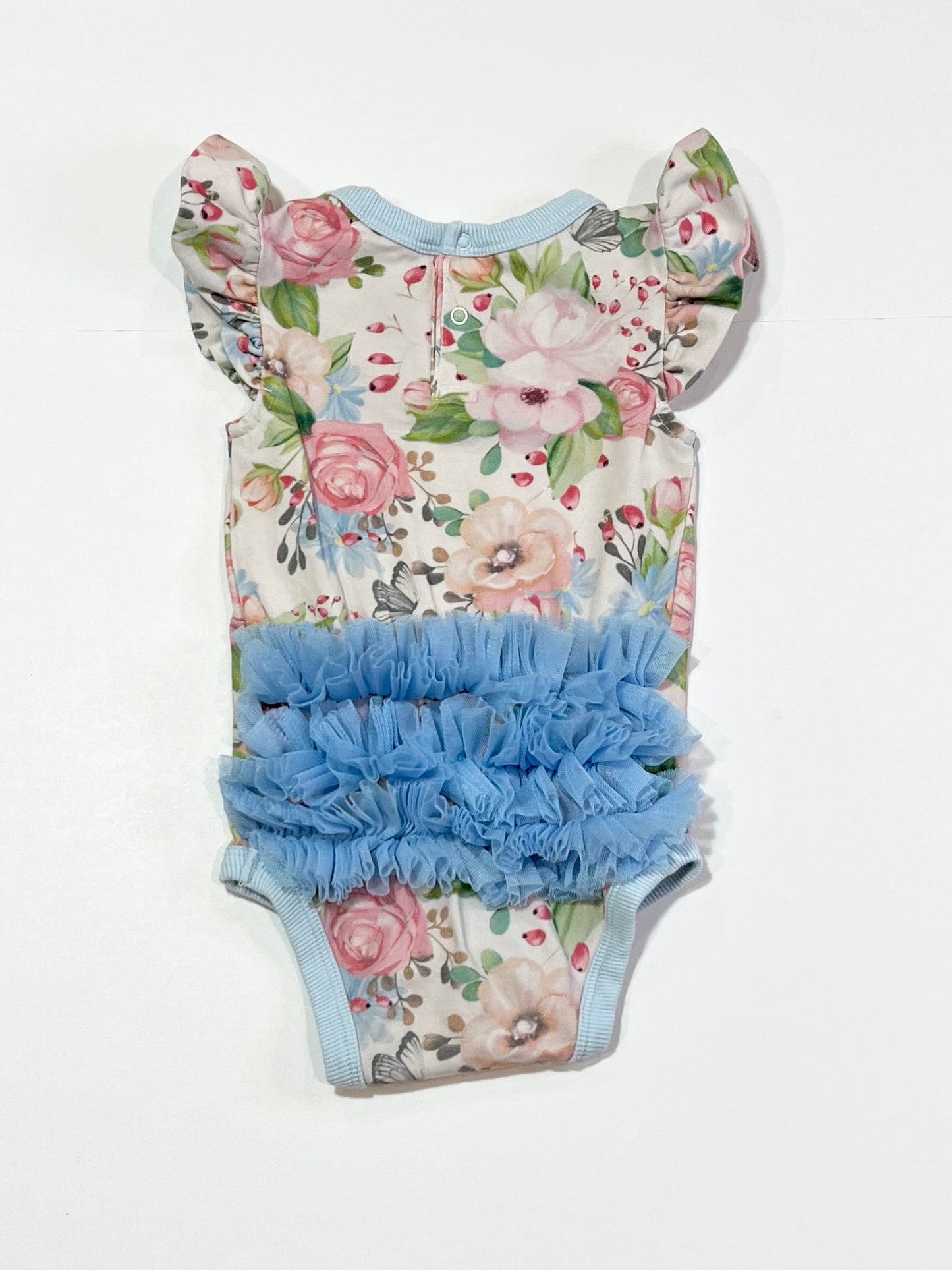 Floral ruffle bodysuit - Size 0