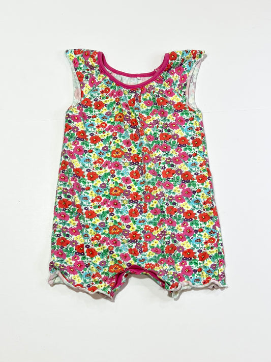 Floral romper - Size 9-12 months