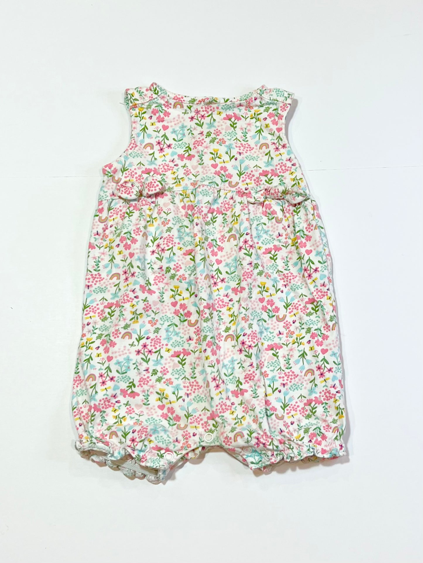 Floral romper - Size 9-12 months