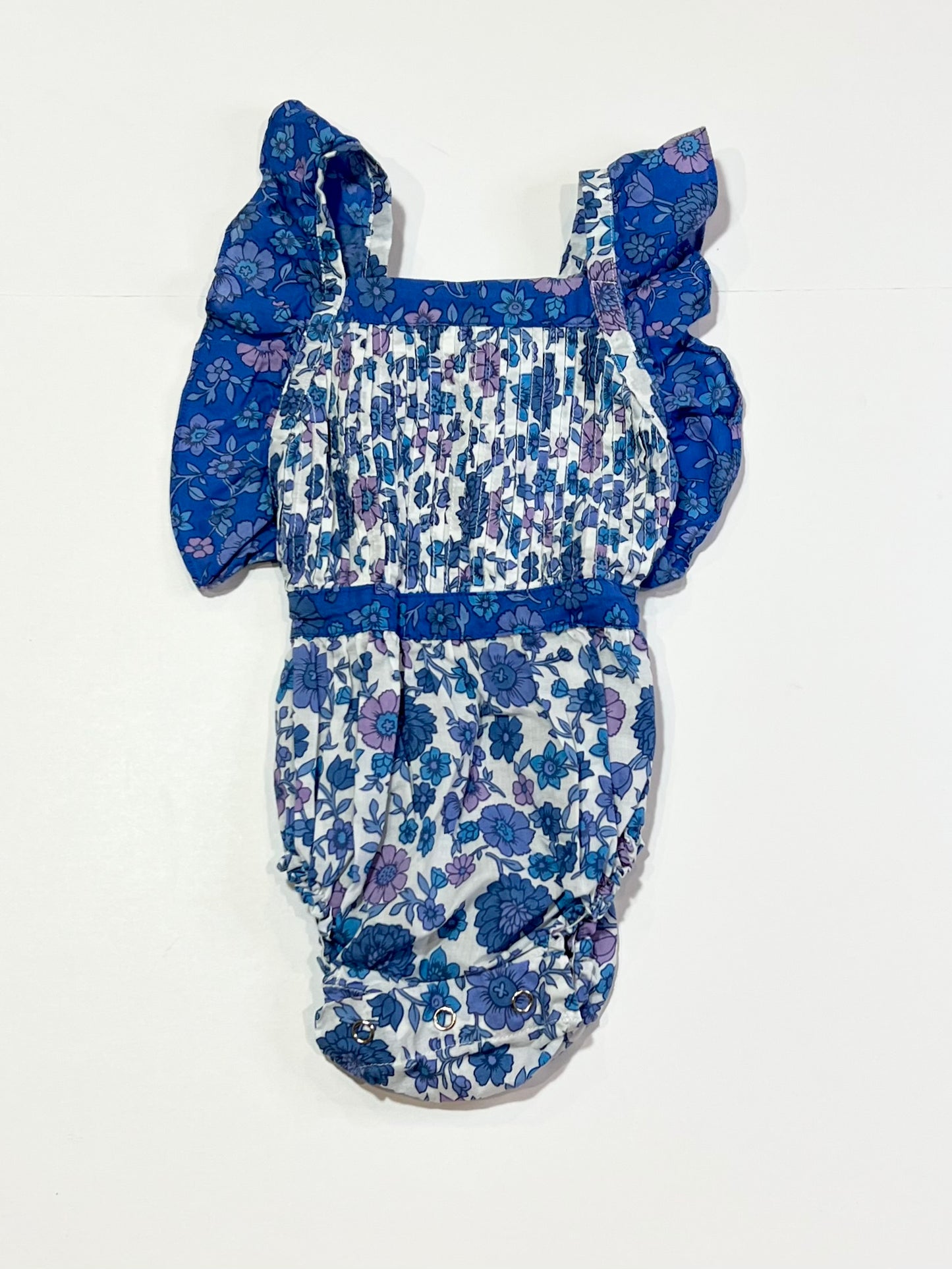 Blue floral romper - Size 0