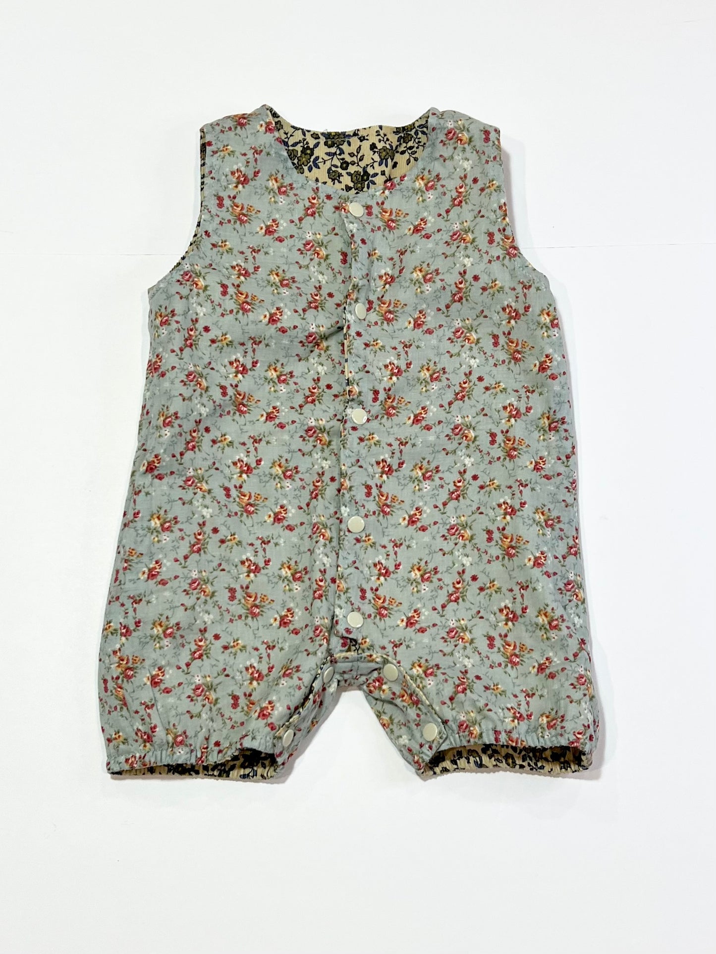 Corduroy reversible romper - Size 0