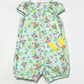 Green butterfly romper - Size 6-9 months