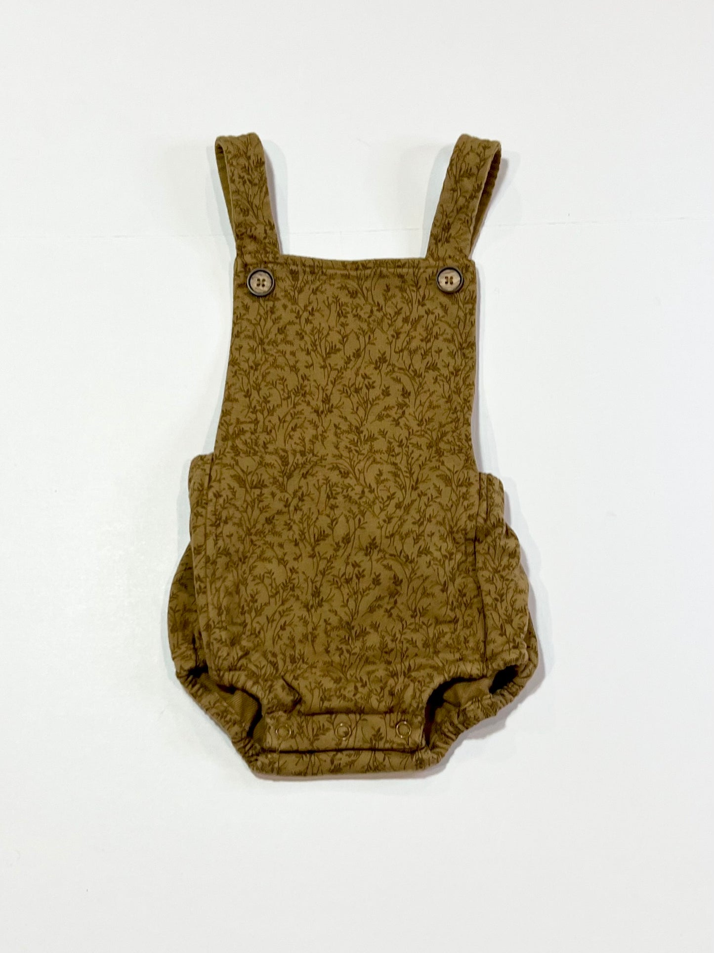 Brown leafy romper - Size 0