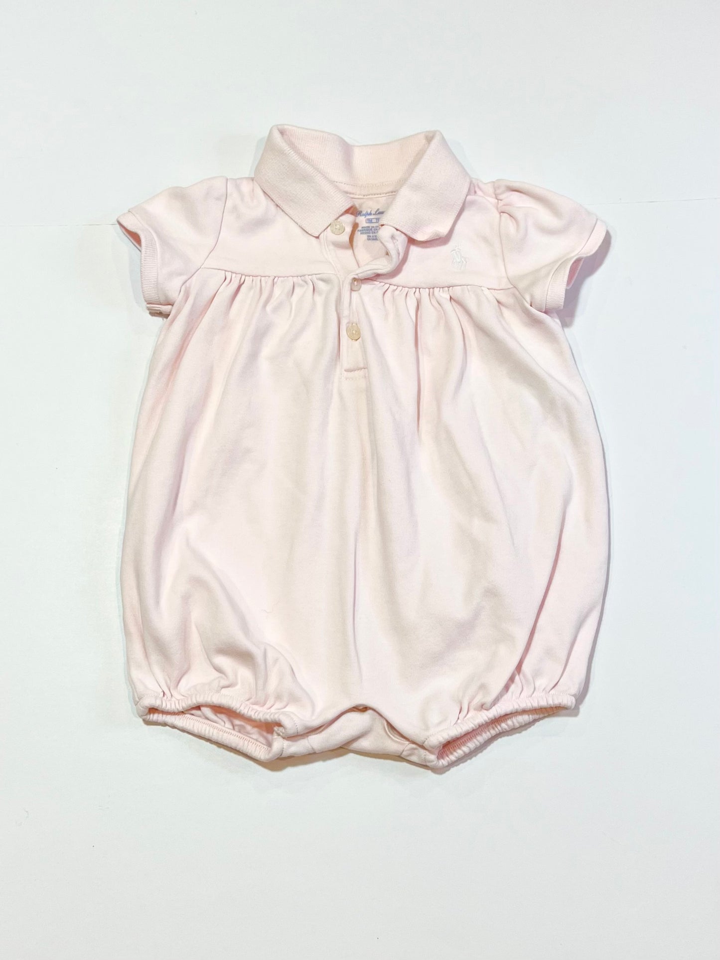 Pink romper - Size 6-9