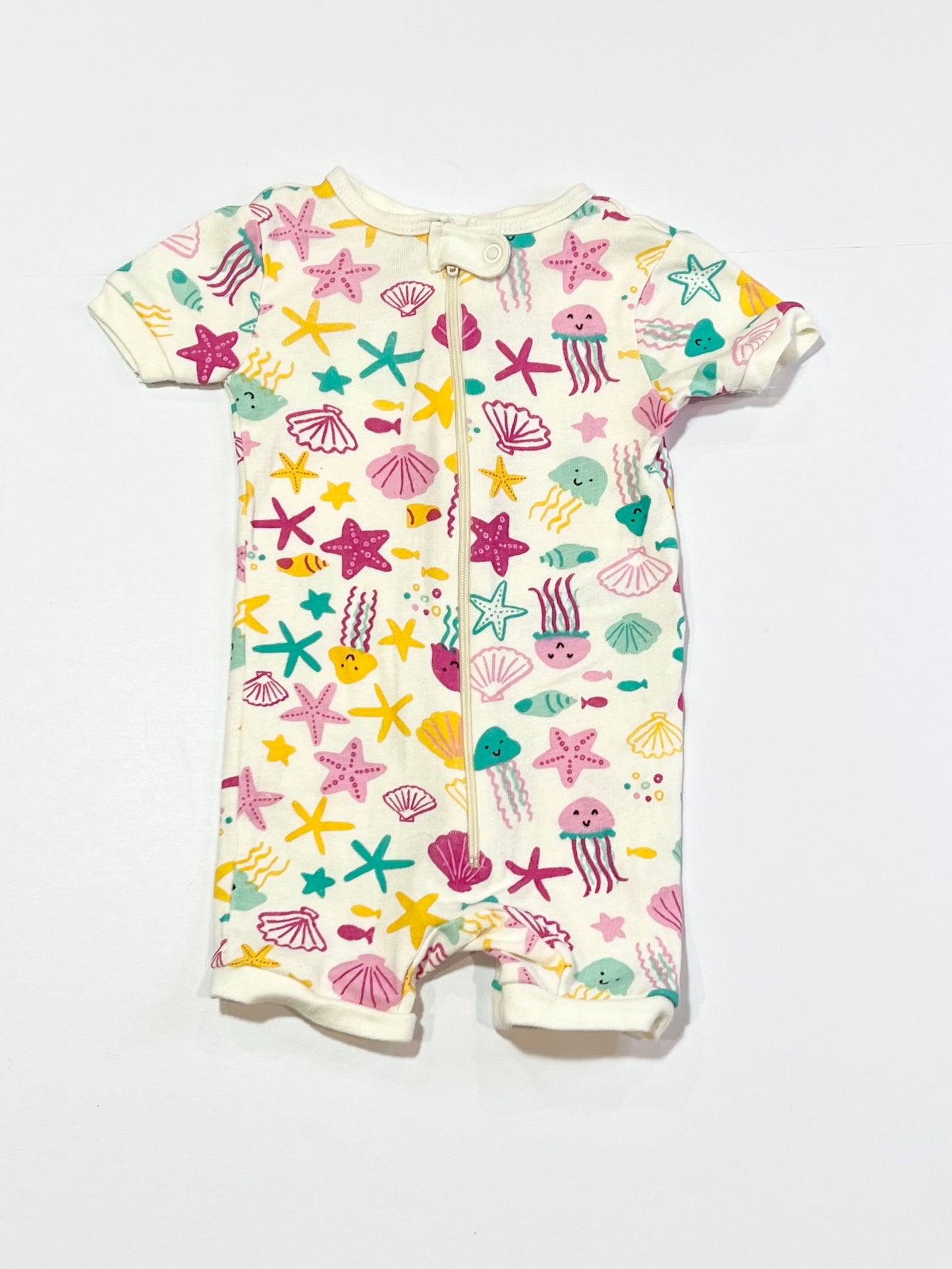 Sea creatures zip romper - Size 0