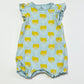 Blue floral romper - Size 6-9 months