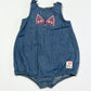Blue chambray romper - Size 0
