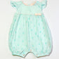 Green bubble romper - Size 9-12
