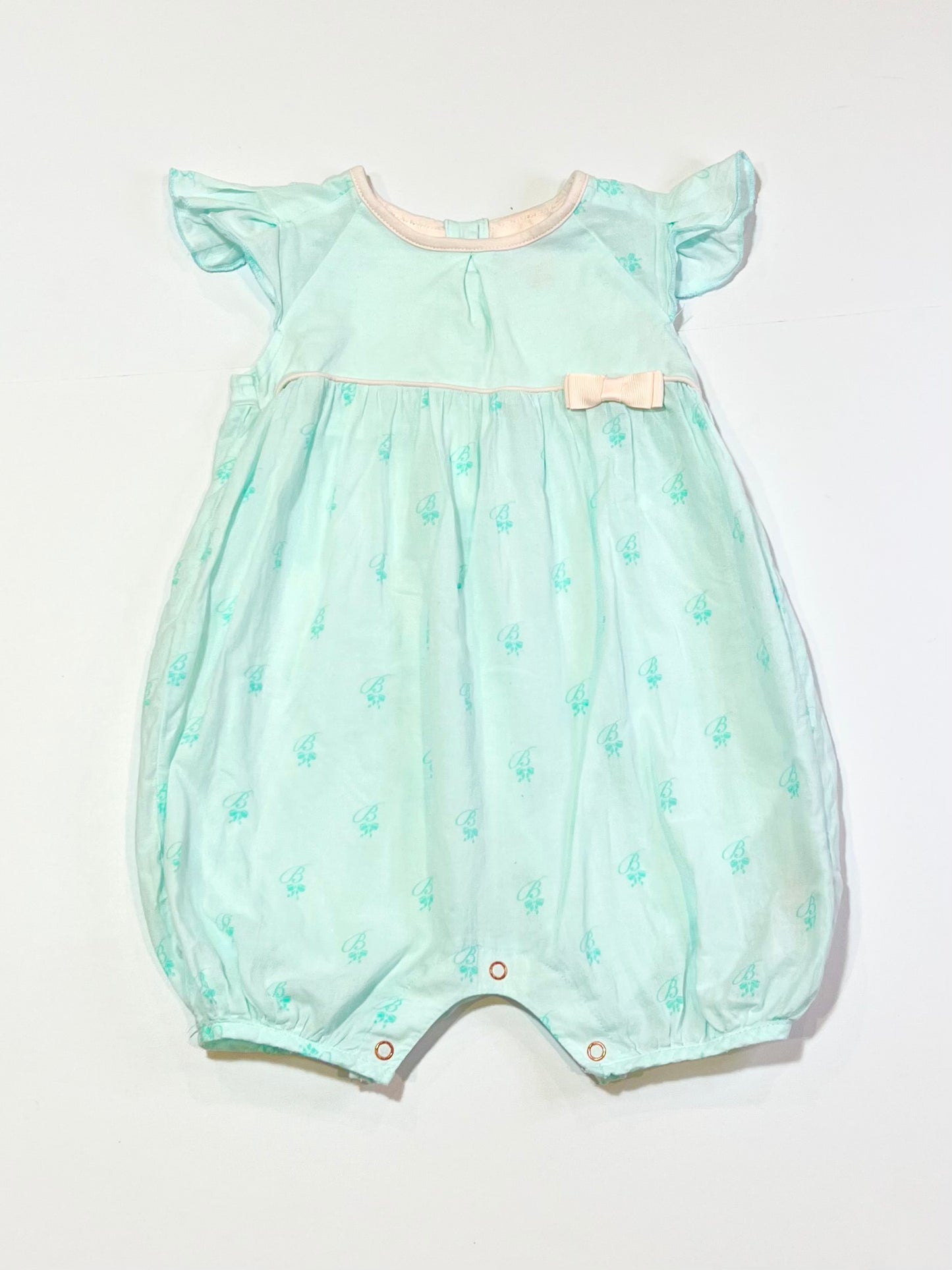 Green bubble romper - Size 9-12