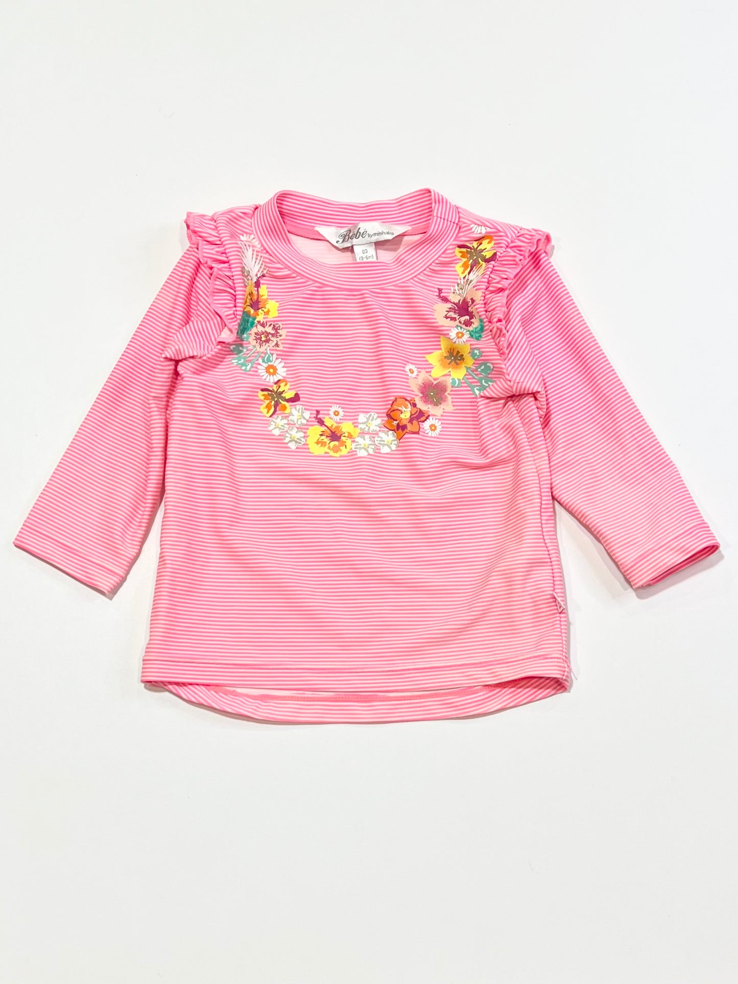 Striped floral rashie - Size 00