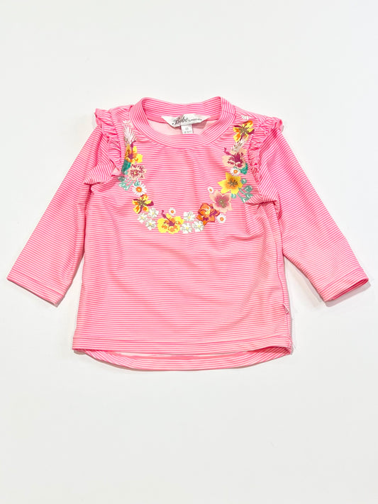 Striped floral rashie - Size 00