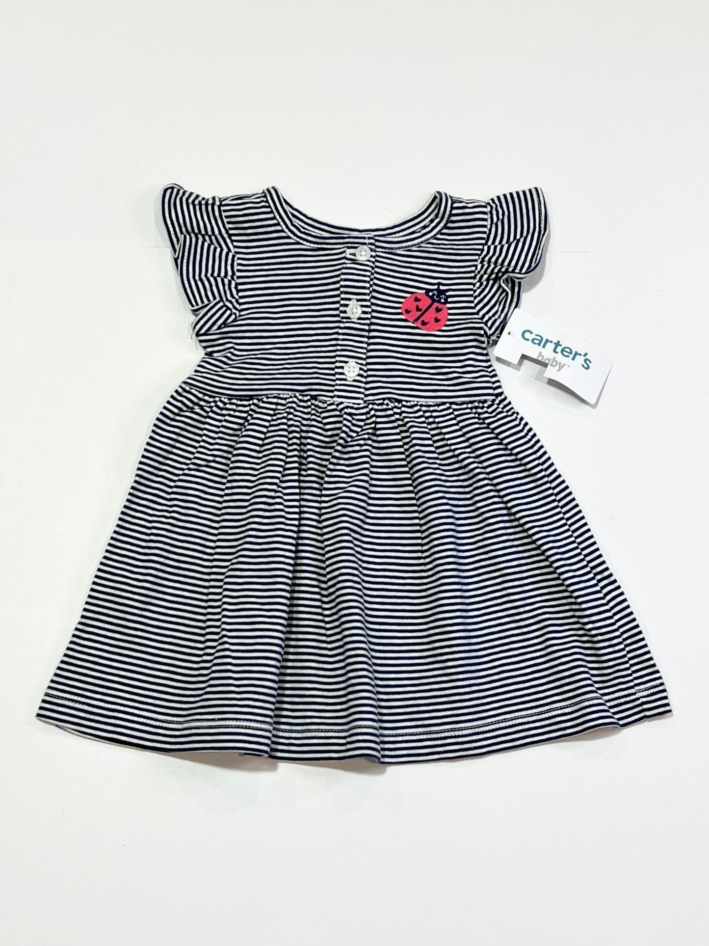 Striped jersey dress brand new - Size 00