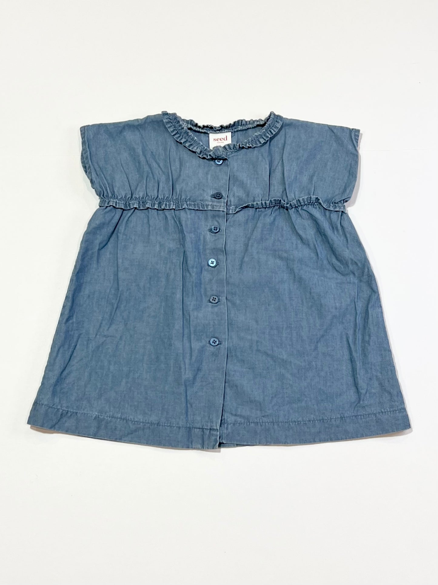 Blue chambray dress - Size 00