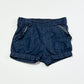 Chambray ruffle shorts - Size 00