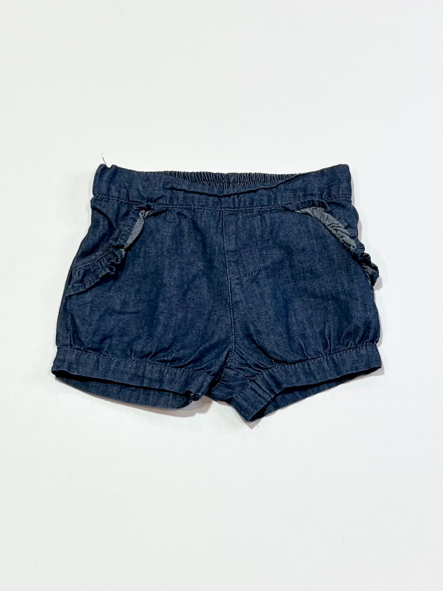 Chambray ruffle shorts - Size 00