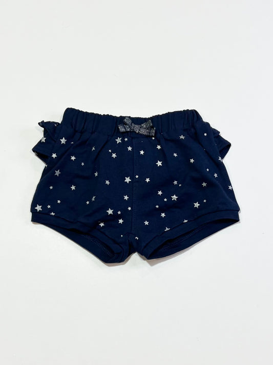 Navy stars ruffle shorts - Size 00