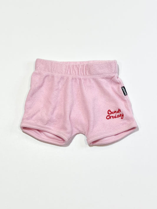 Pink terry shorts - Size 00