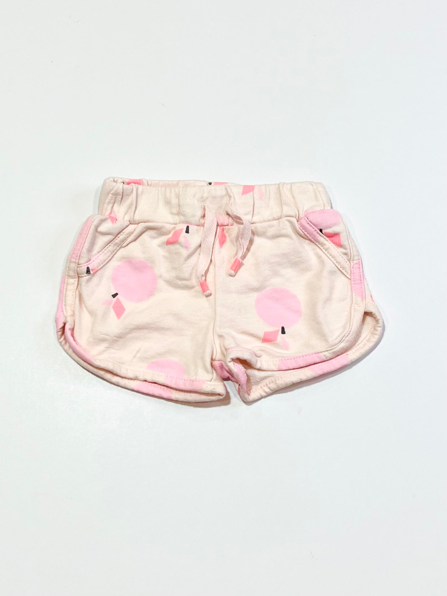 Pink fruity sweat shorts - Size 00