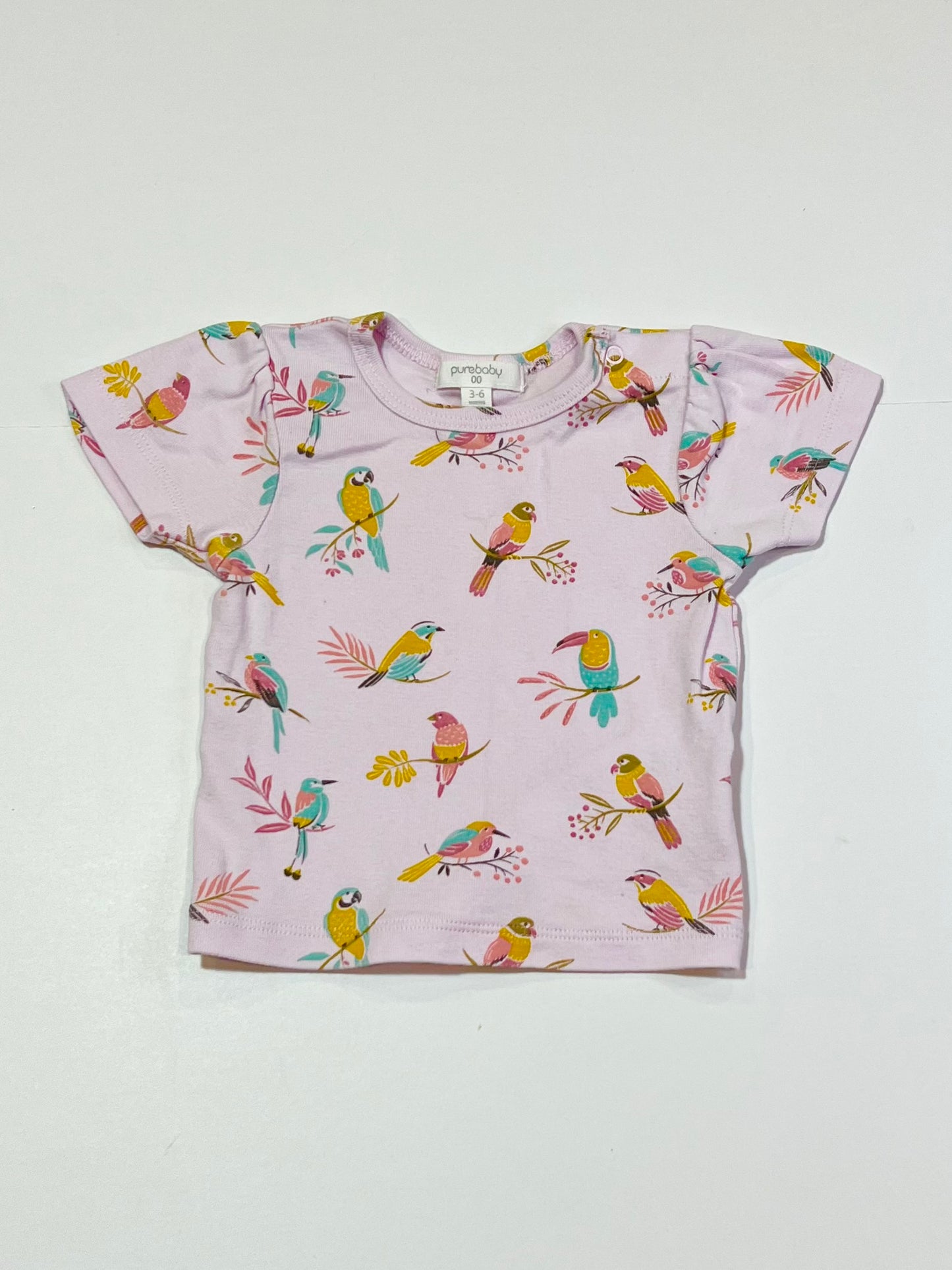 Pink birds tee - Size 00