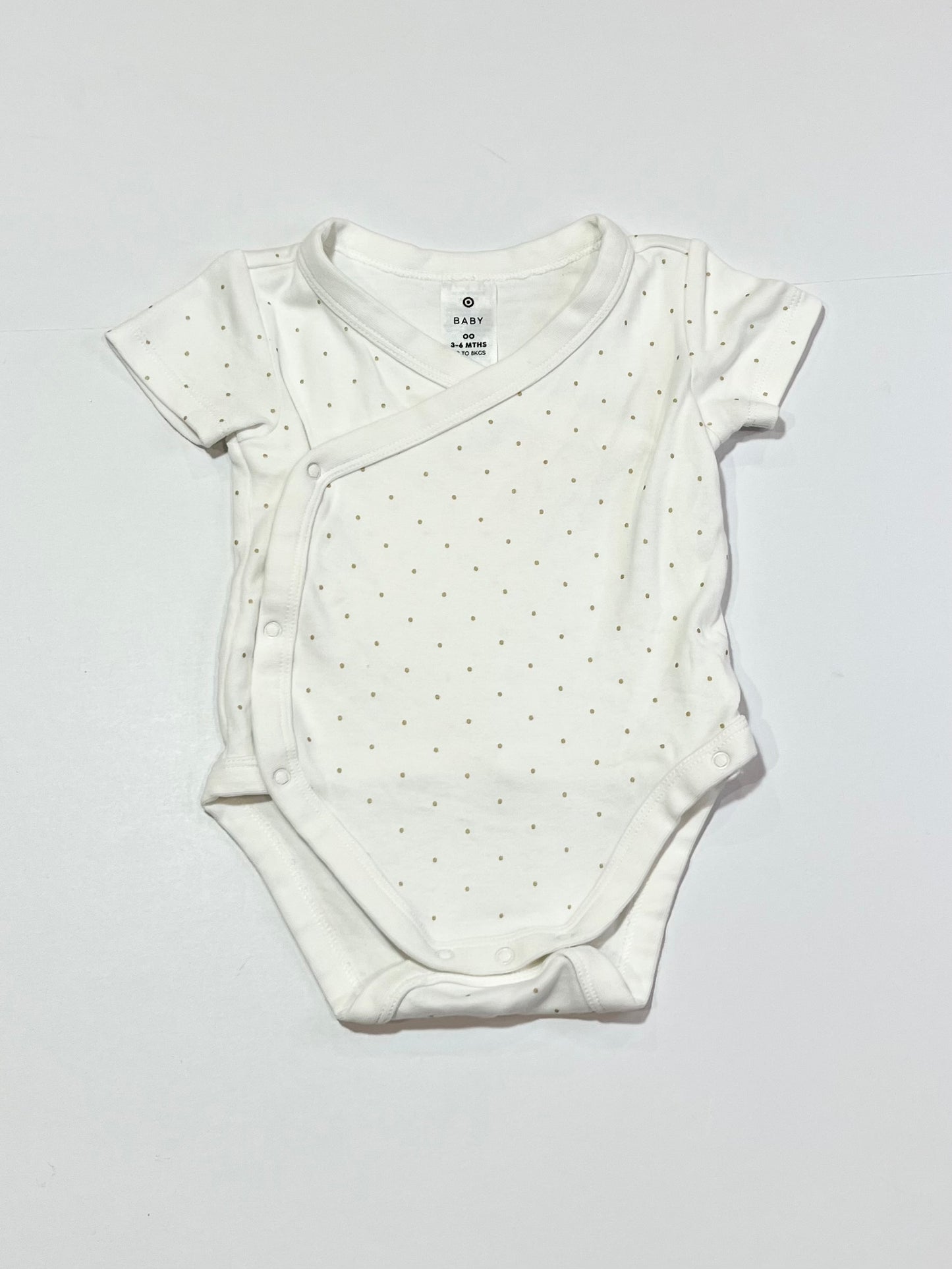 Spotty cross-over bodysuit - Size 00