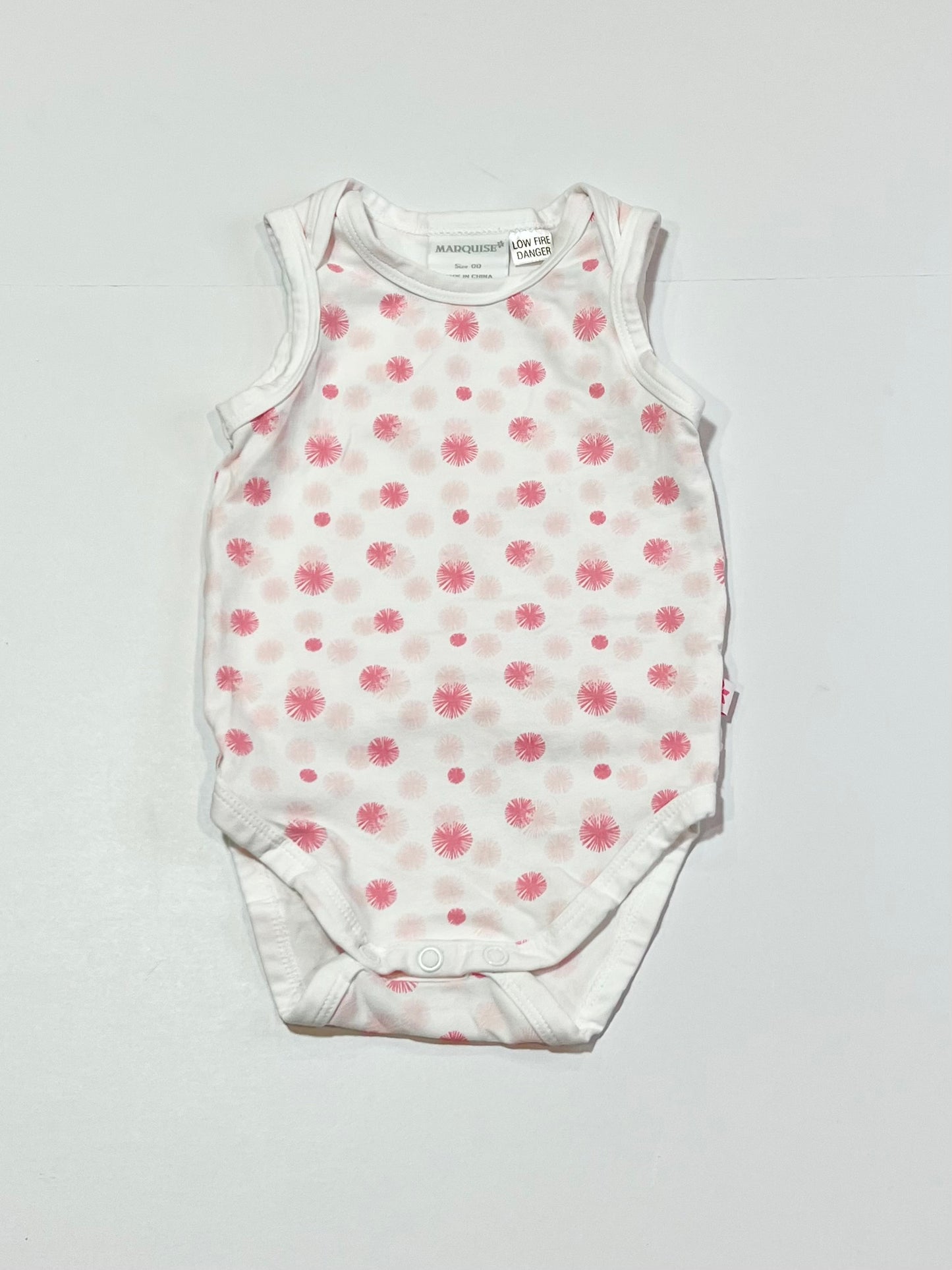 Pink pompom bodysuit - Size 00
