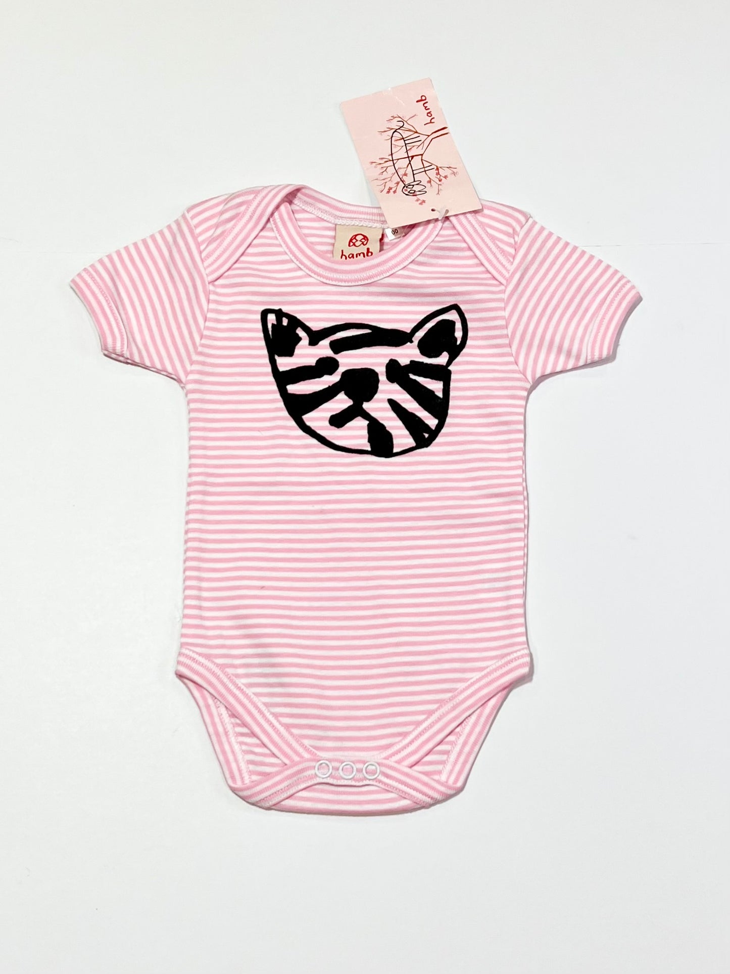 Striped cat bodysuit brand new - Size 00