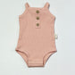 Pink ribbed bodysuit - Size 00