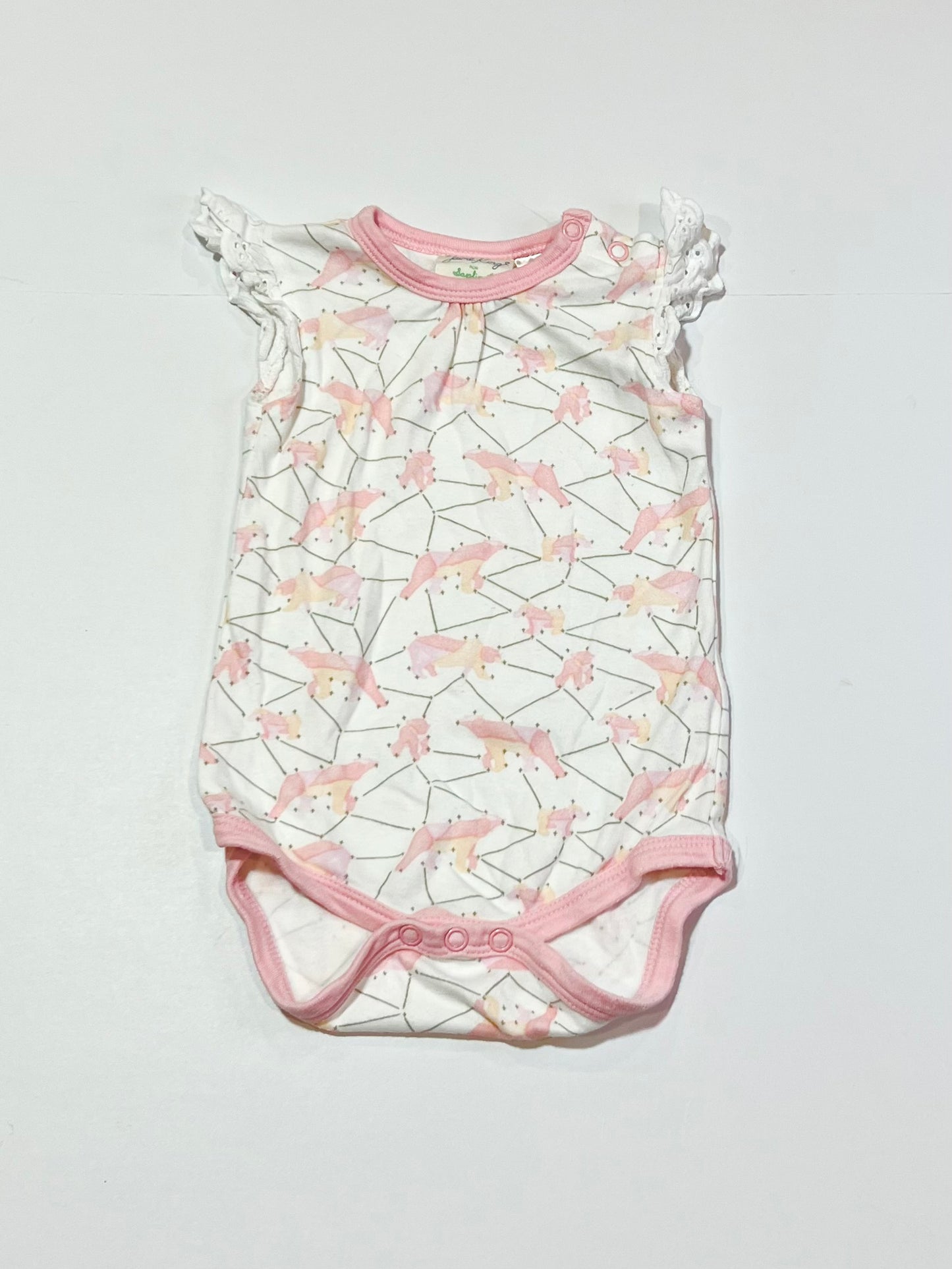 Pink bears bodysuit - Size 00