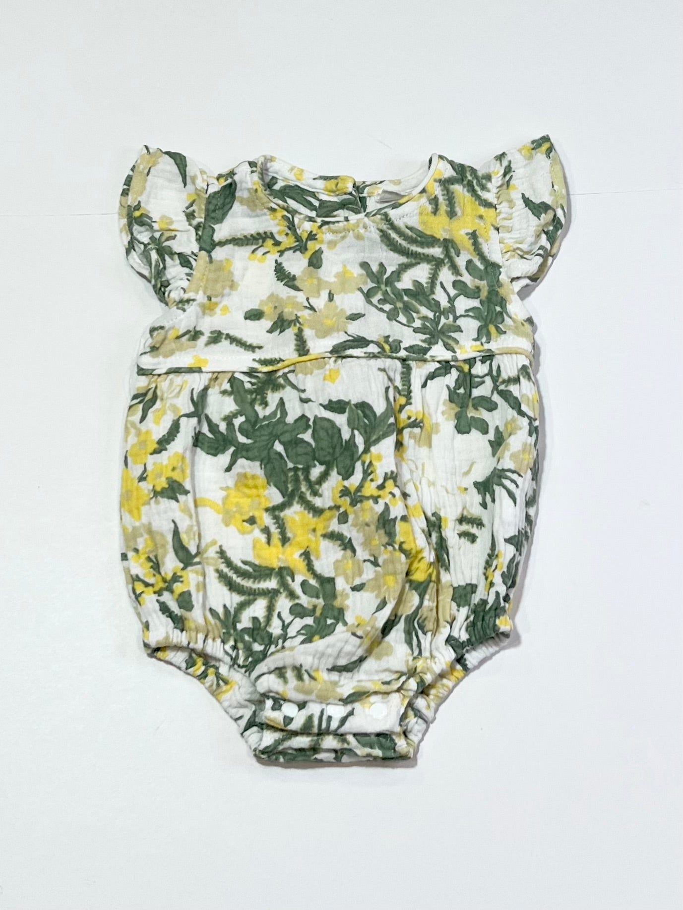Muslin floral romper - Size 00
