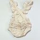 Cream ruffle romper - Size 00