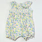 Smocked ducky floral romper - Size 00