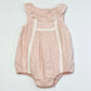 Pink cutwork butterfly romper - Size 00