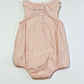 Pink cutwork butterfly romper - Size 00
