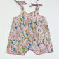 Pink floral romper - Size 00