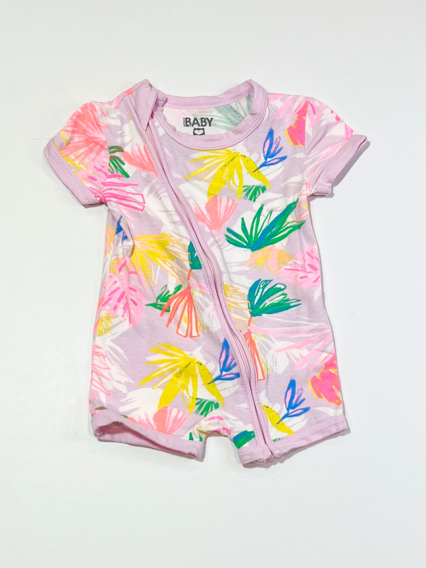 Floral zip romper - Size 00