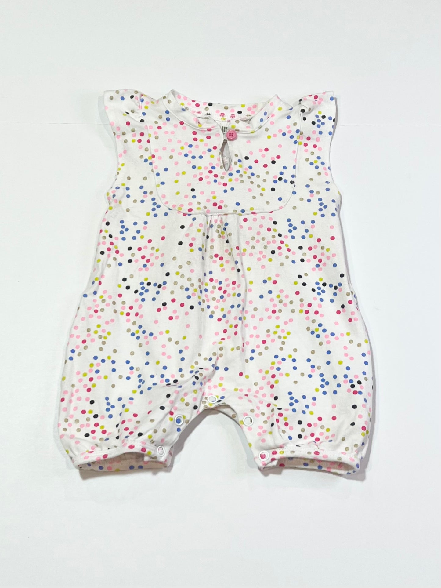 Spotty jersey romper - Size 00