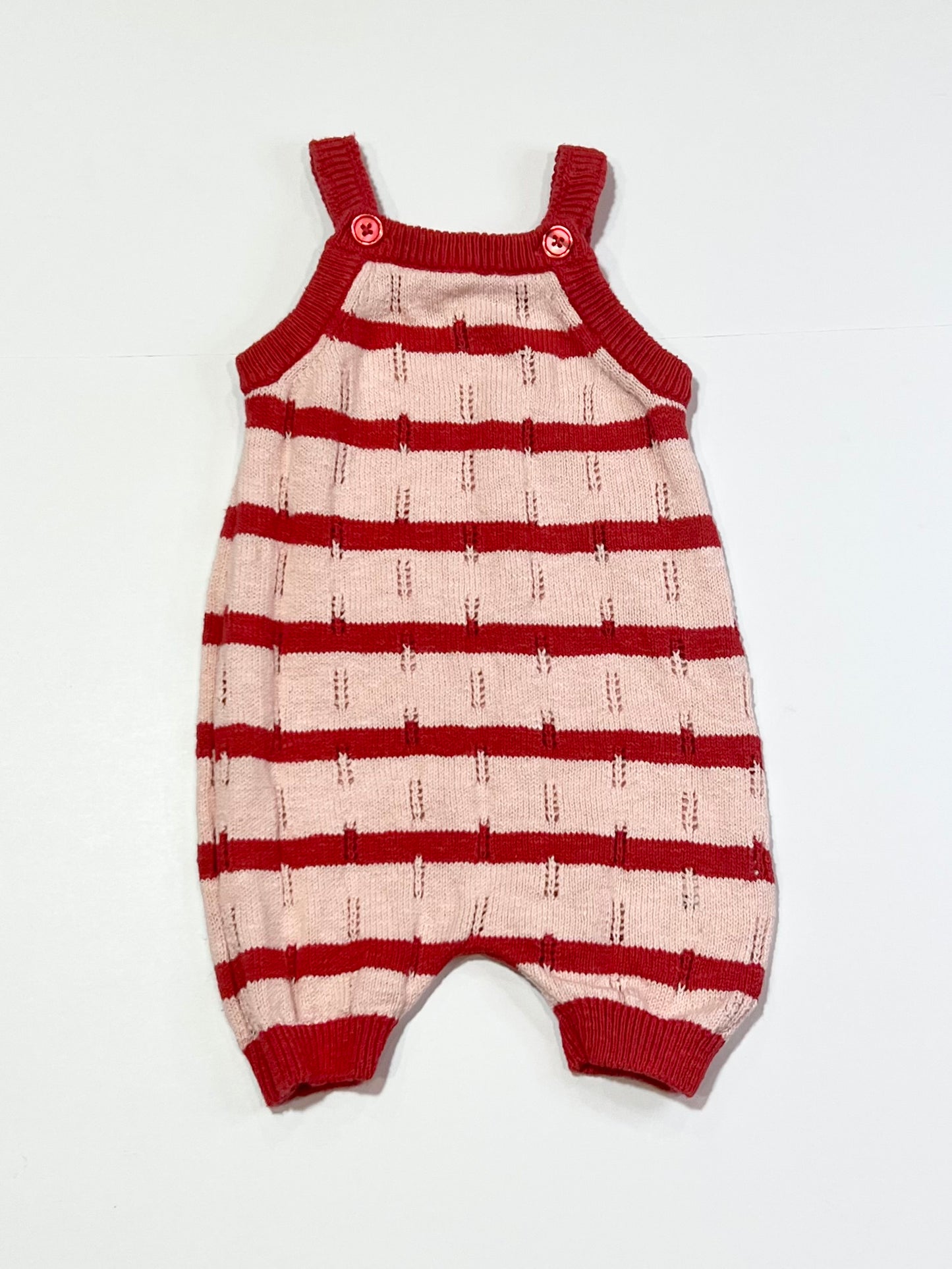 Striped knit romper - Size 00