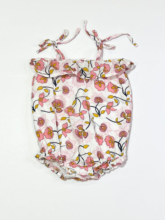 Floral cotton romper - Size 00