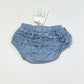 Blue ruffled nappy cover brand new - Size 000