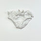 White ruffled nappy cover - Size 000