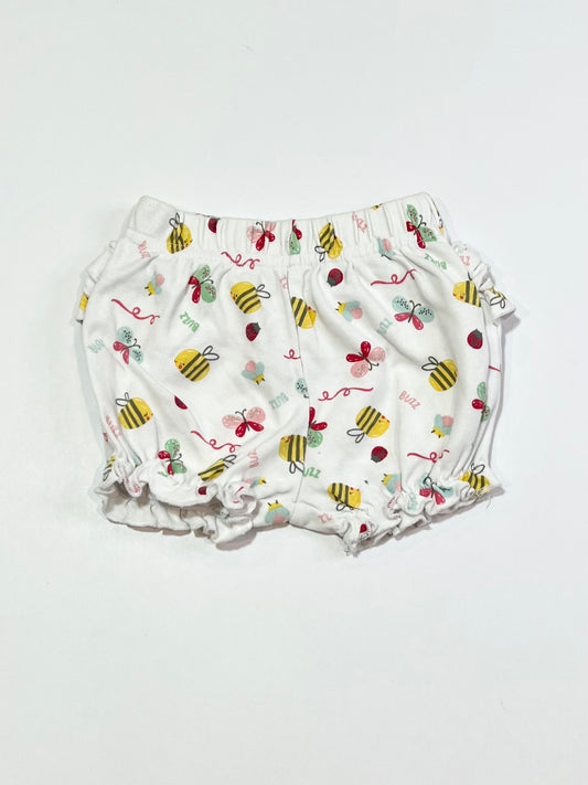 Insects ruffle shorts - Size 000