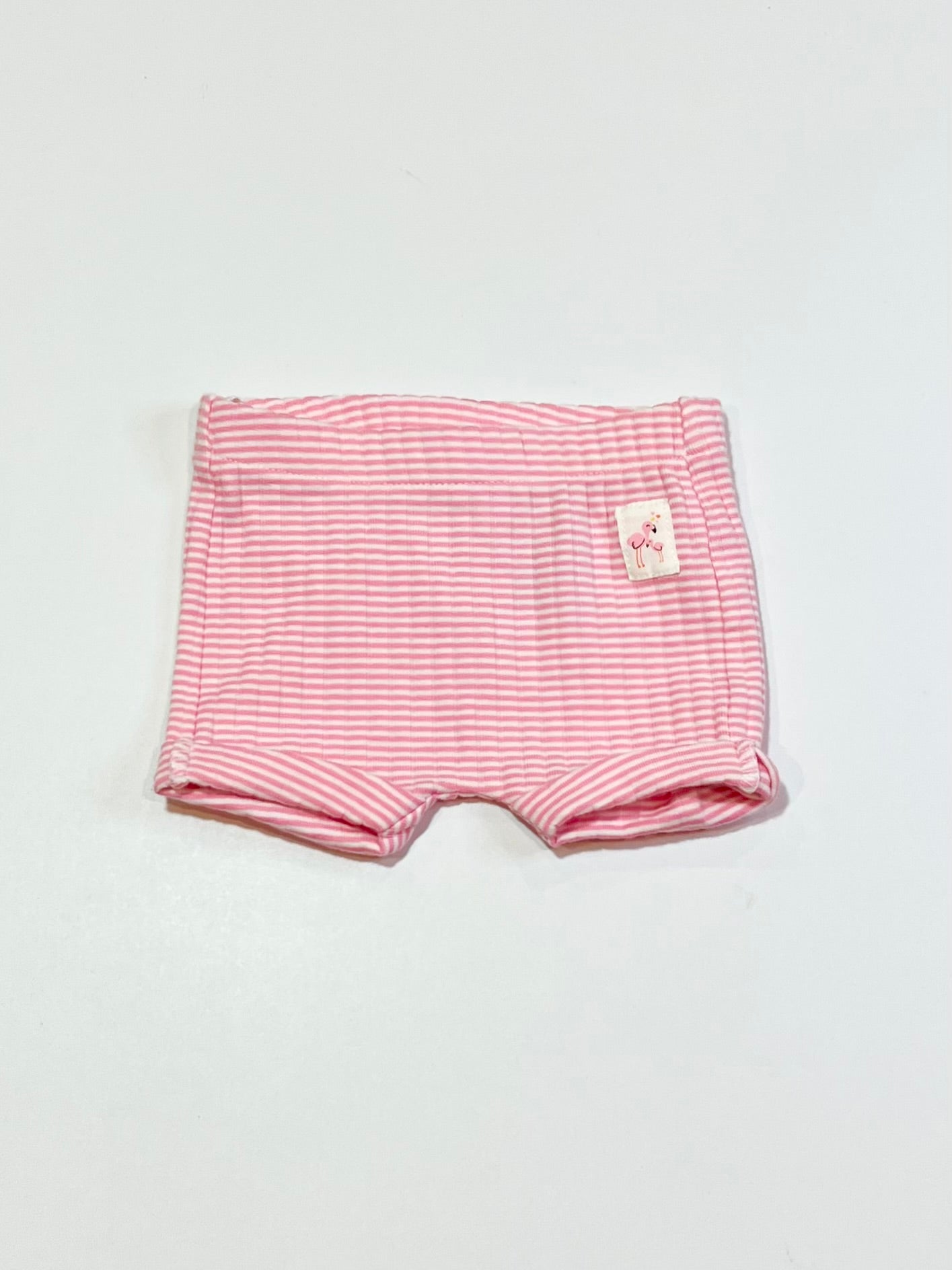 Striped ribbed shorts - Size 1-2 months