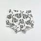 Jersey cheetah shorts - Size 000
