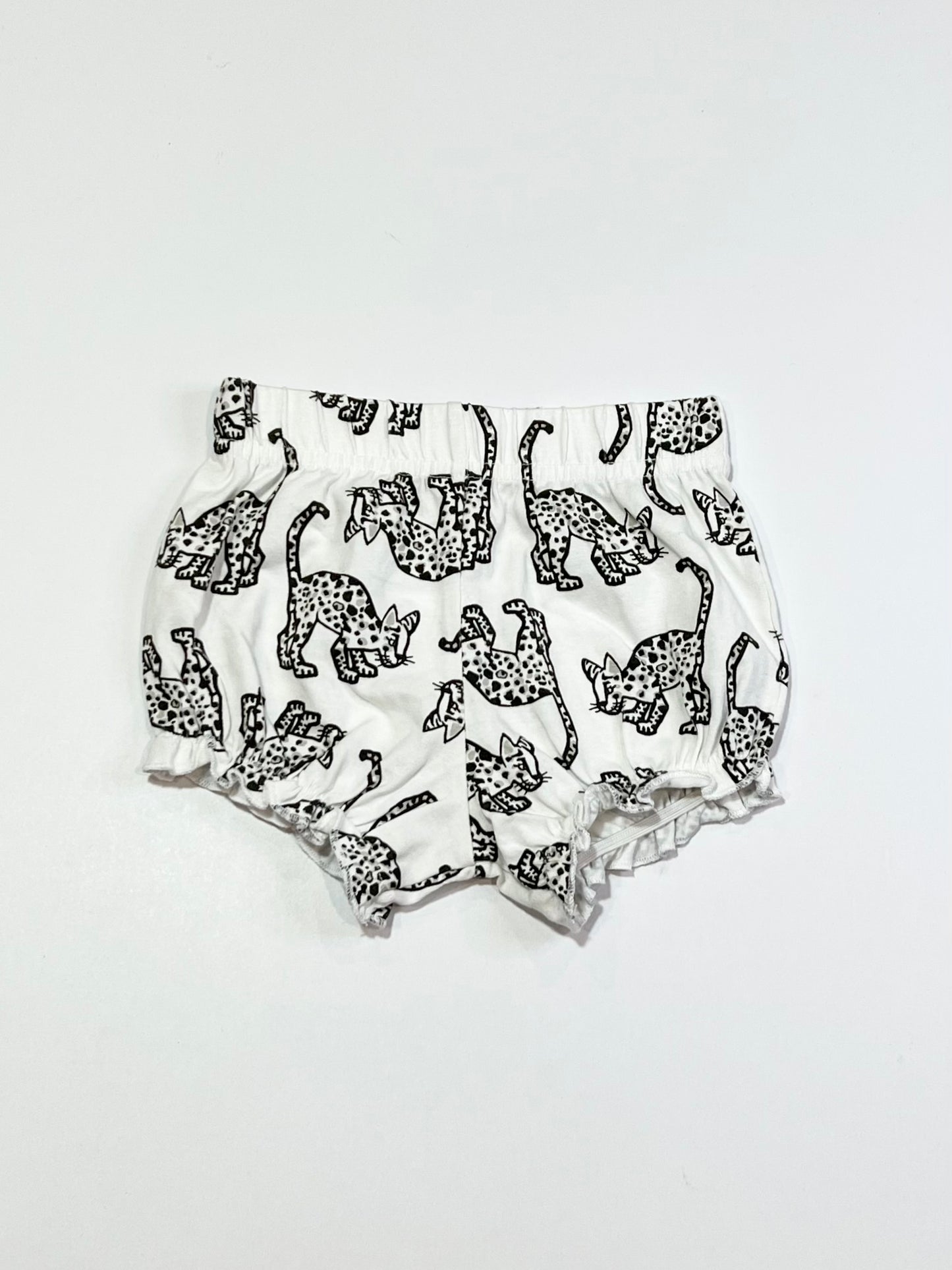 Jersey cheetah shorts - Size 000