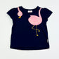 Navy flamingo tee - Size 000